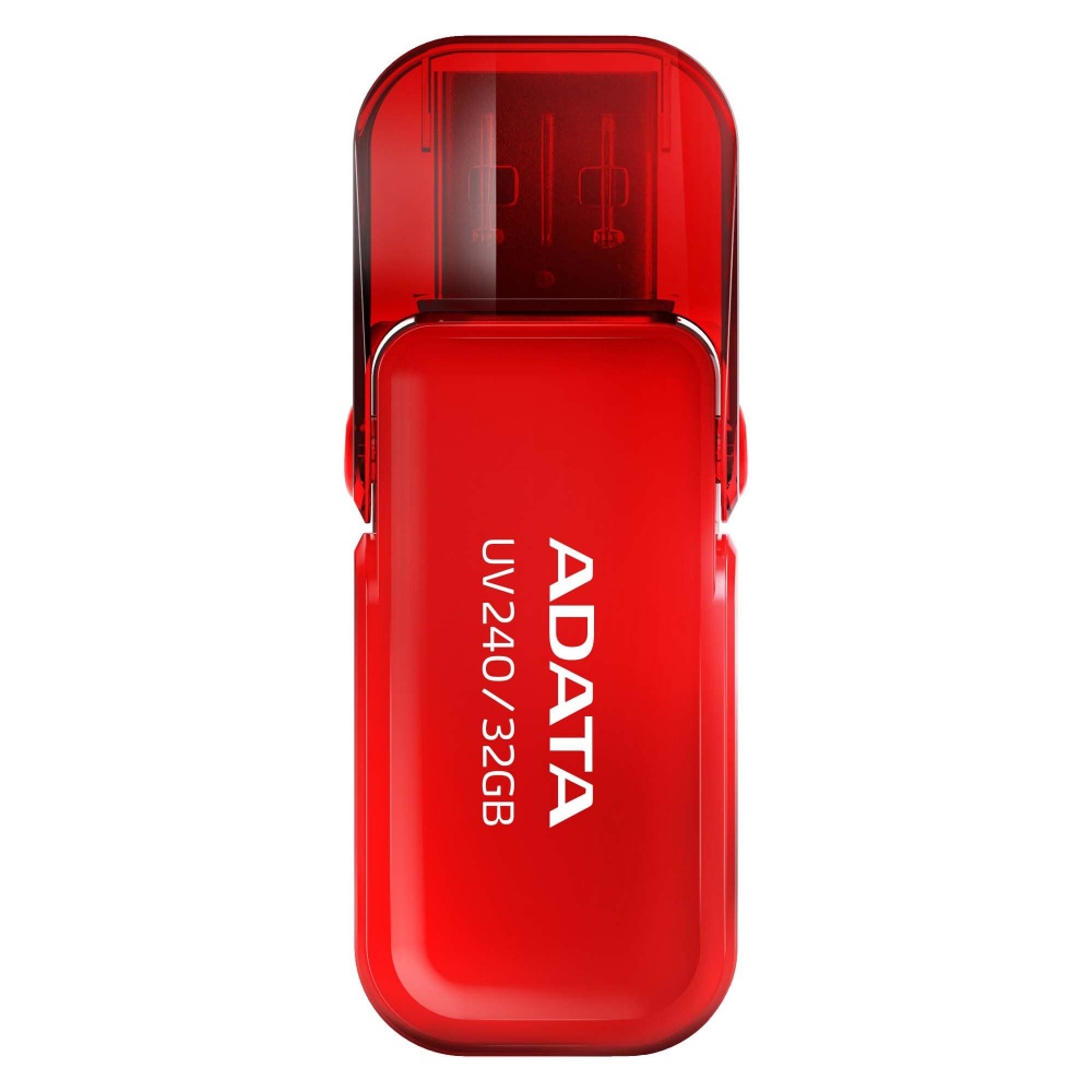 Memoria USB Adata UV240, 32GB, USB-A 2.0, Rojo