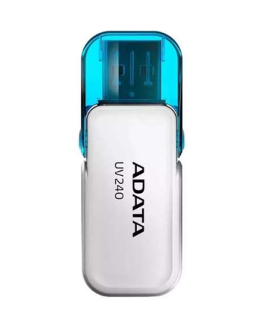 Memoria USB Adata UV240, 64GB, USB 2.0, Blanco