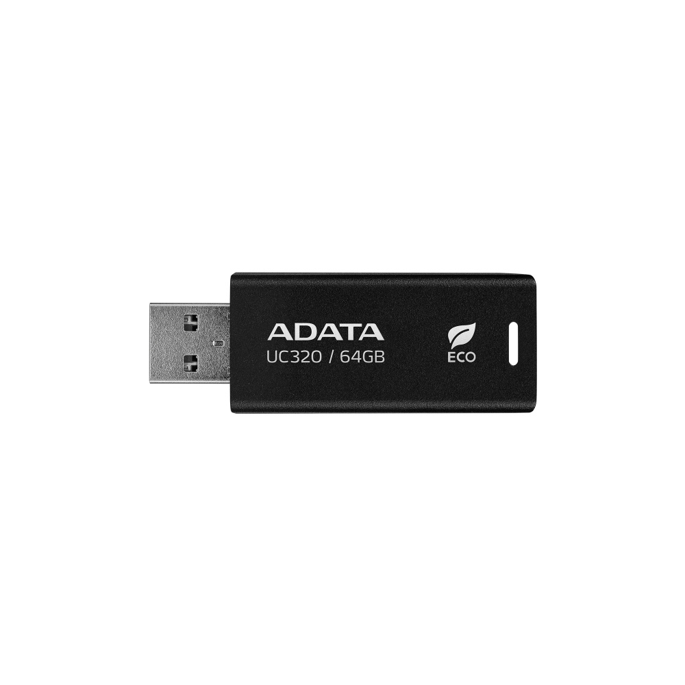 Memoria USB Adata UC320, 64GB, USB-A 3.0, Negro