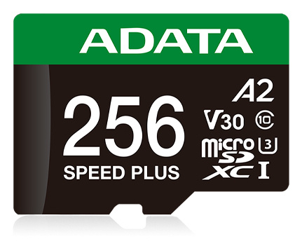 Memoria Flash Adata UD256GUI3V30A2SP-RA1, 256GB MicroSDXC UHS-I Clase 10, con Adaptador
