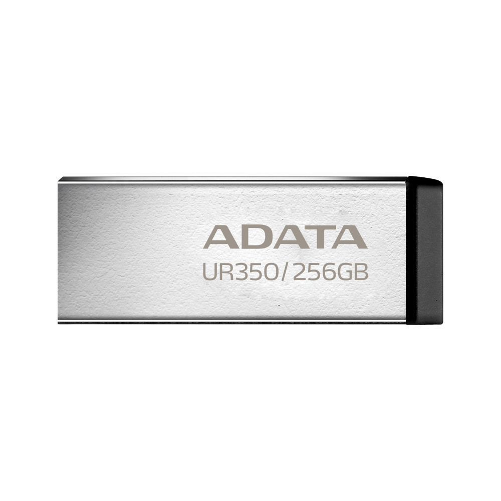 Memoria USB Adata UR350, 256GB, USB-A 3.0, Lectura 100MB/s, Negro/Plata