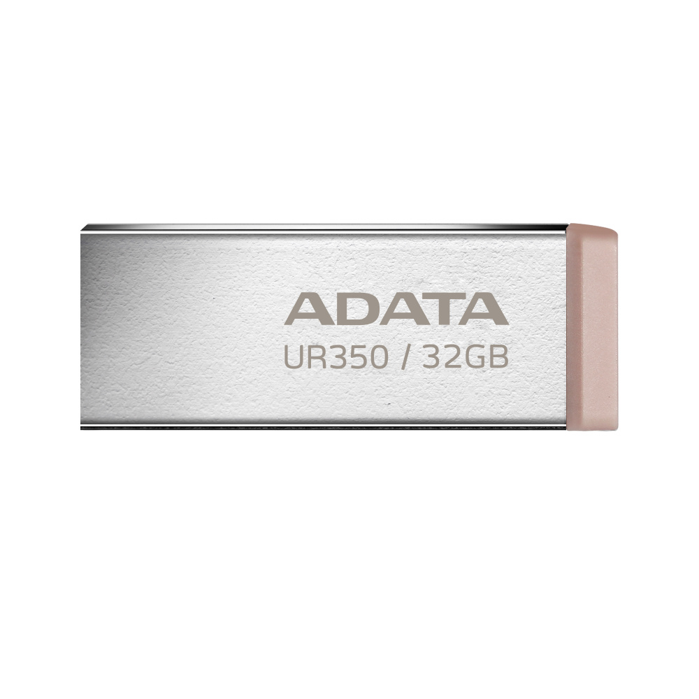 Memoria USB Adata UR350, 32GB, USB-A 3.0, Lectura 100MB/s, Café