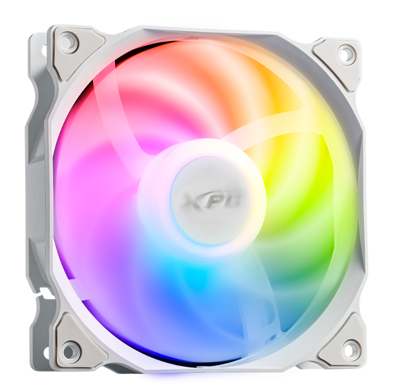 Ventilador Adata VENTO, 120mm, 1850RPM, ARGB, Blanco