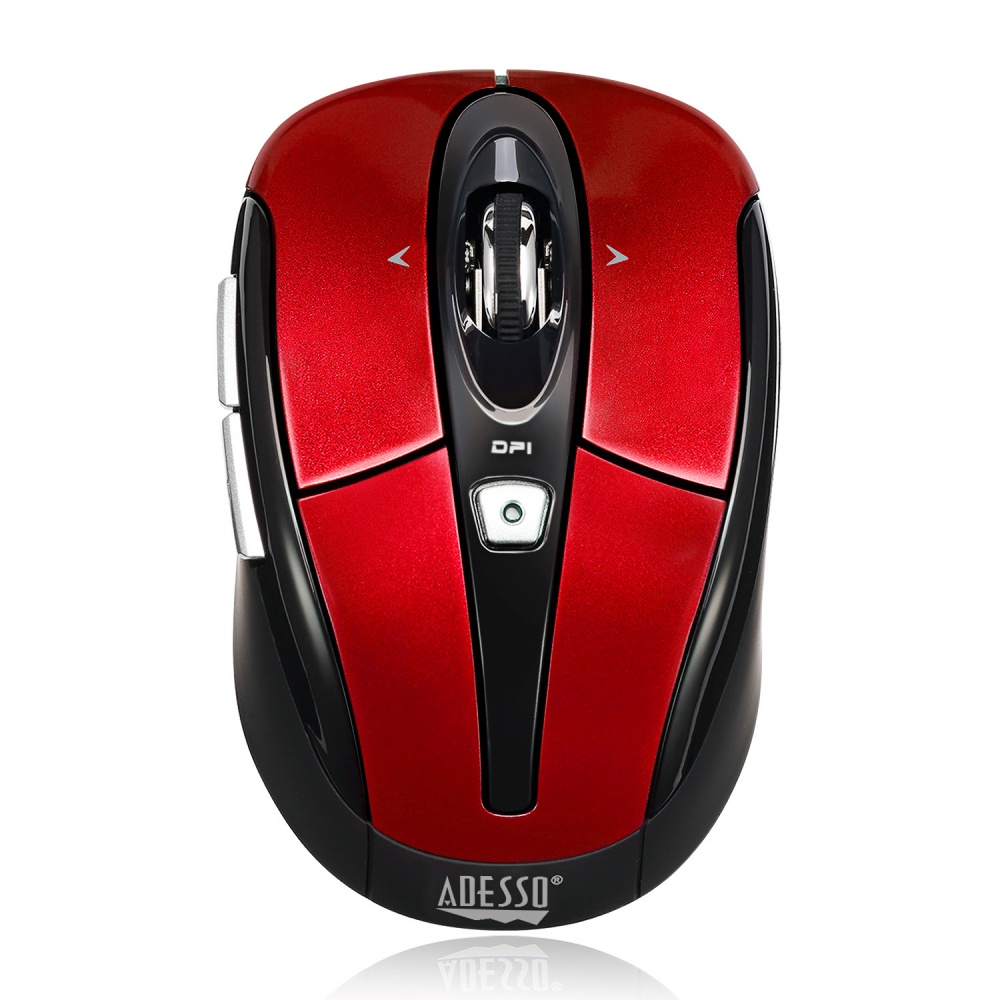 Mouse Adesso Óptico iMouse S60R, Inalámbrico, USB, 1600DPI, Rojo