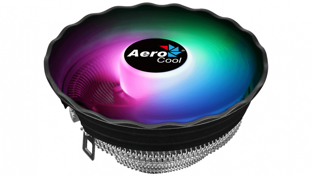 Ventilador Aerocool Air Frost Plus LED RGB, 124mm, 1500RPM, Negro