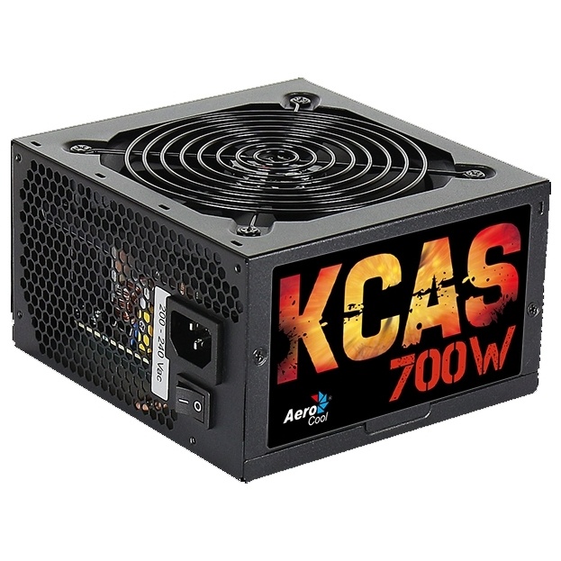 Fuente de Poder Aerocool KCAS-700W 80 PLUS Bronze, 20+4 pin ATX, 120mm, 700W, Negro