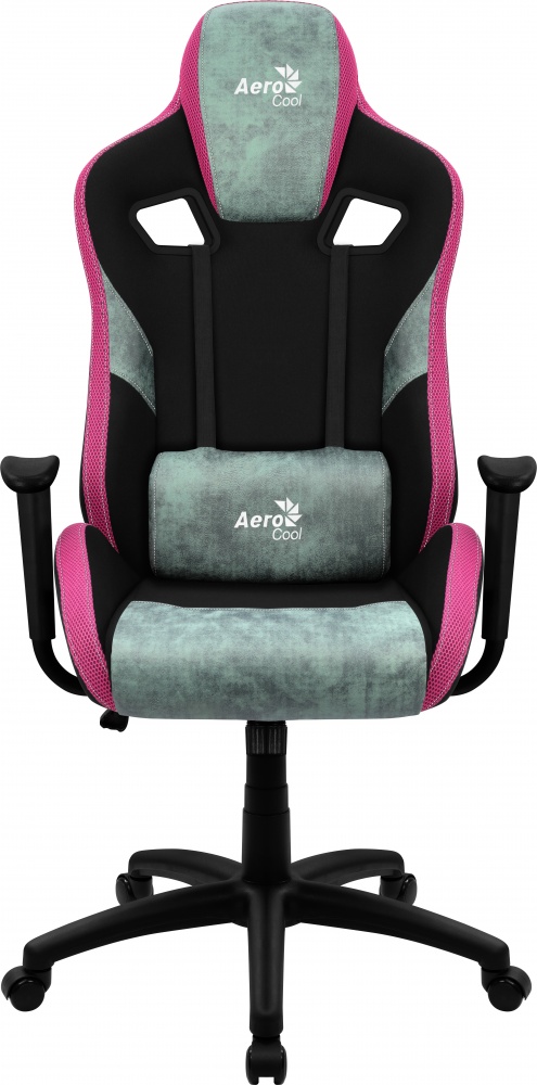 Aerocool Silla Gamer COUNT AeroSuede, hasta 150Kg, Gris/Rosa