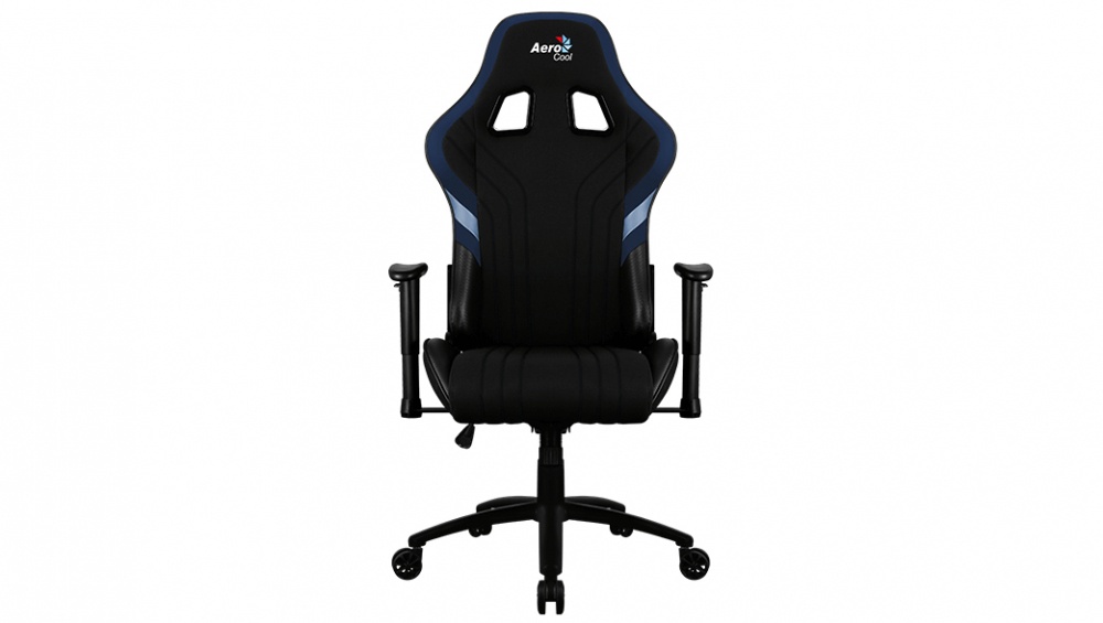 Aerocool Silla Gamer AERO 1 Alpha, hasta 150Kg, Negro/Azul