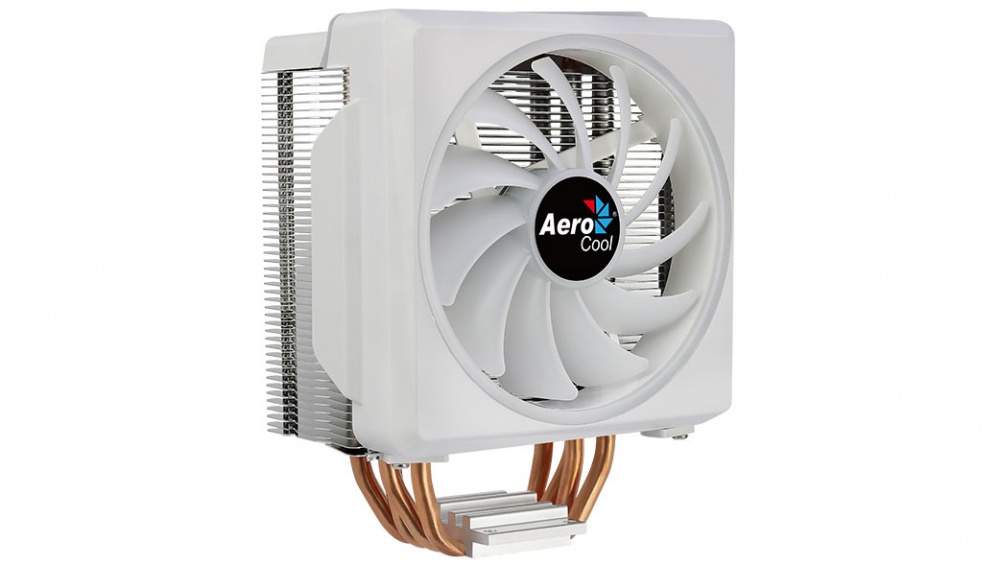 Disipador CPU Aerocool Cylon 4F, 120mm, hasta 1800RPM, Blanco 