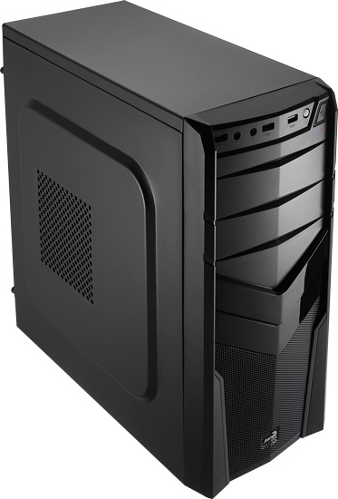 Gabinete Aerocool V2X Black Edition, Midi-Tower, ATX/micro-ATX/mini-ATX, USB 2.0, sin Fuente, Negro