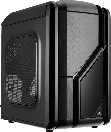 Gabinete Aerocool GT-RS, ATX/micro-ATX/mini-iTX, USB 2.0, sin Fuente, Negro