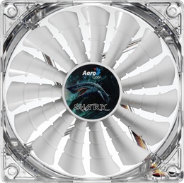 Ventilador Aerocool Shark White Edition, 120mm, 1500RPM, Blanco