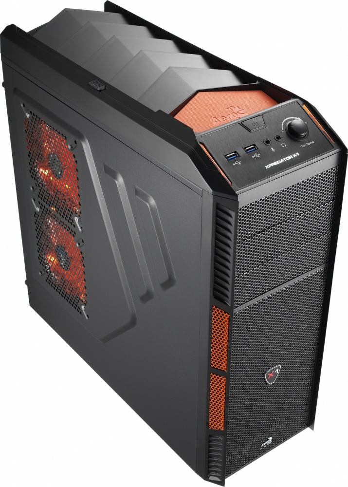 Gabinete Aerocool XPredator X1 Evil Black Edition, Midi-Tower, ATX/micro-ATX, 2x USB 3.0, sin Fuente