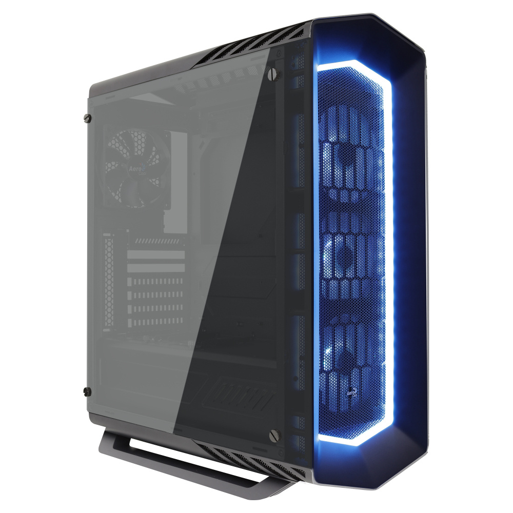 Gabinete Aerocool P7-C1 Pro con Ventana RGB, Midi-Tower, ATX/Micro-ATX/Mini-ITX, USB 2.0/3.0, sin Fuente, Negro