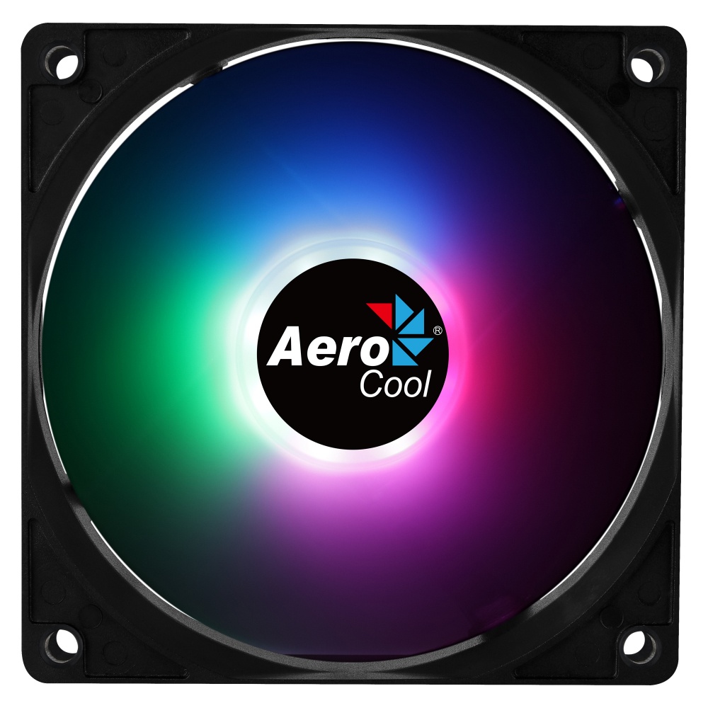 Ventilador Aerocool Frost 12 LED RGB, 120mm, 1000RPM, Negro/Blanco