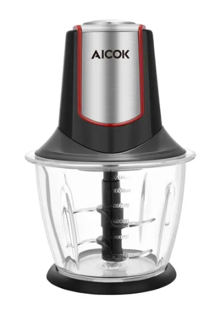 Aicok Procesador de Alimentos PA8103, 300W, 1.2 Litros, con Función de Impulso