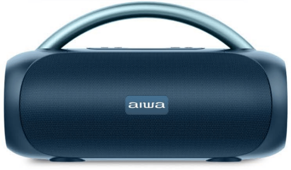 Aiwa Bocina Portátil AWS10BTU, Bluetooth, Alámbrico/Inalámbrico, USB-C, 20W, Azul - Resistente al Agua