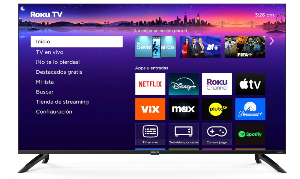 Aiwa Smart TV QLED AW50RKQ 50", 4K Ultra HD, Negro