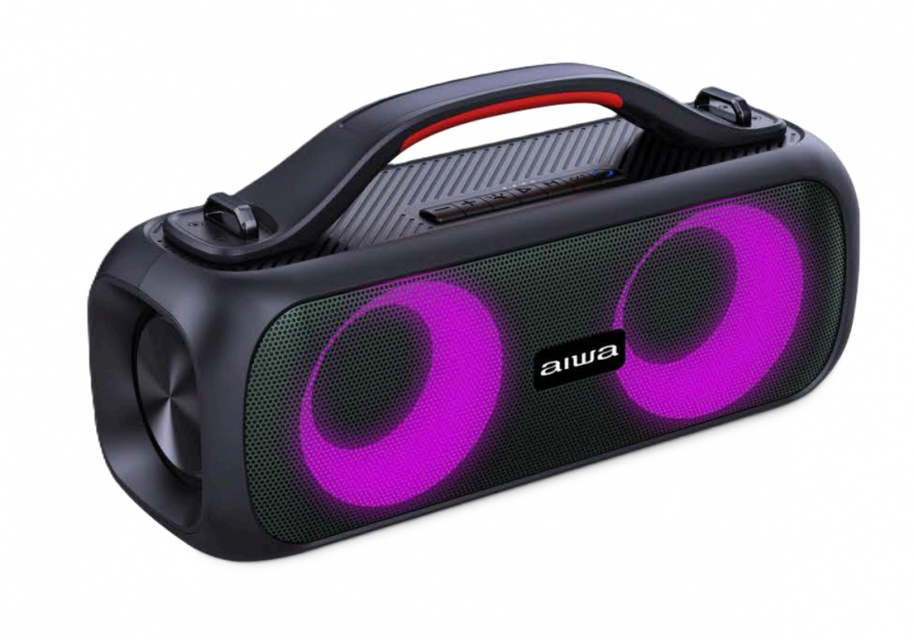 Aiwa Bocina Portátil AWS200BT, Bluetooth, Inalámbrico, 15W RMS, Negro