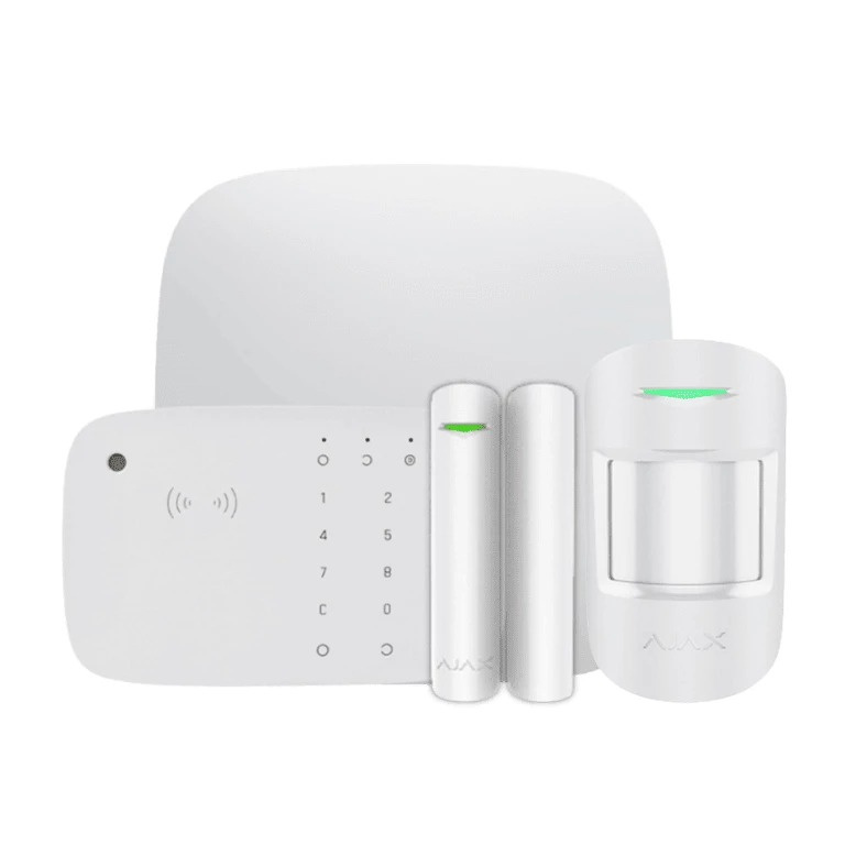 Ajax Kit Sistema de Alarma HUB2 4G KEYPADCOMBI, Alámbrico/Inalámbrico, 100 Zonas de Alarma, 1 Sensor de Movimiento, 1 Sensor Puerta/Ventana, con Panel de Control