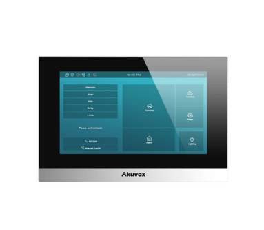 Akuvox Videoportero/Interfon C313WB, 7", Altavoz, Inalámbrico, Negro