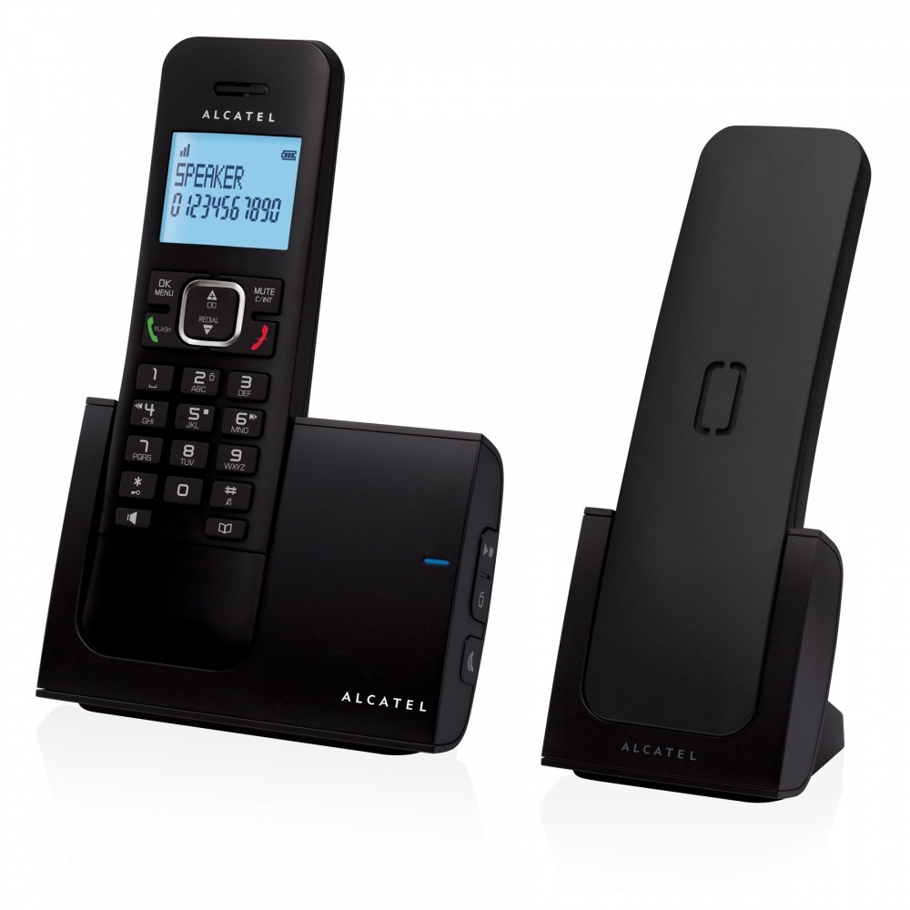 Alcatel Teléfono Inalámbrico G280 Voice Duo, DECT, Contestadora, 2 Auriculares, Altavoz, Negro