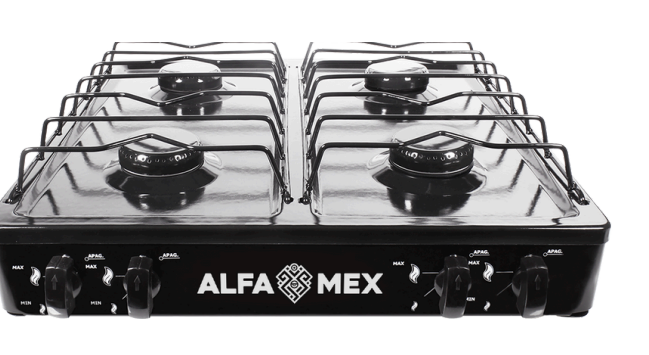 Alfa Parrilla de Gas Empotrable 311, 4 Quemadores