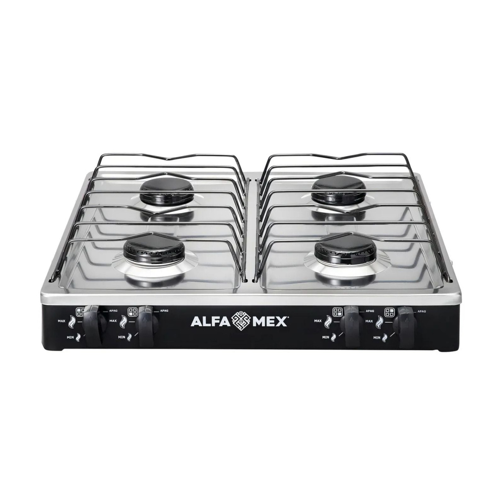 Alfa Mex Parrilla de Gas 312-4, 4 Quemadores