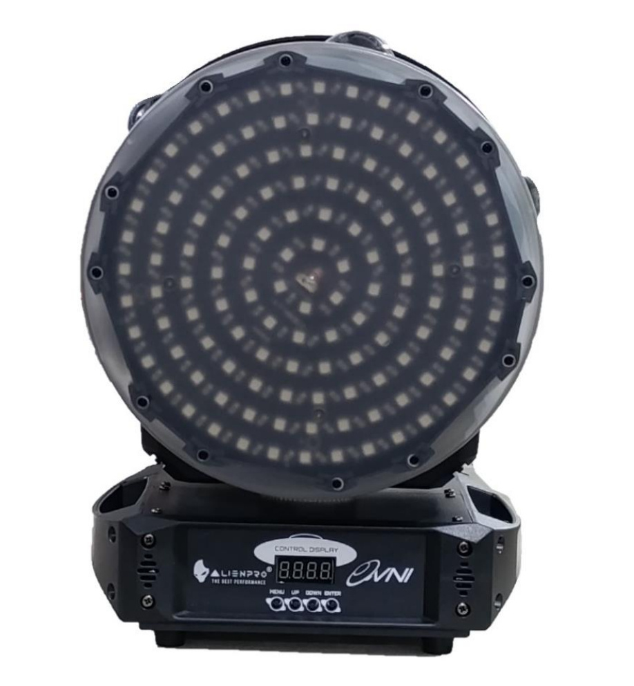 Alien Pro Proyector de Luz OVNI, Auto/DMX/Maestro-Esclavo/Audio Rítmico, RGBW, 120W, 1 Pieza