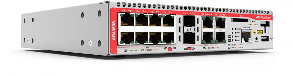 Firewall Allied Telesis AR4050S, Alámbrico, 1900 Mbit/s, 8x RJ-45, 1x USB 2.0