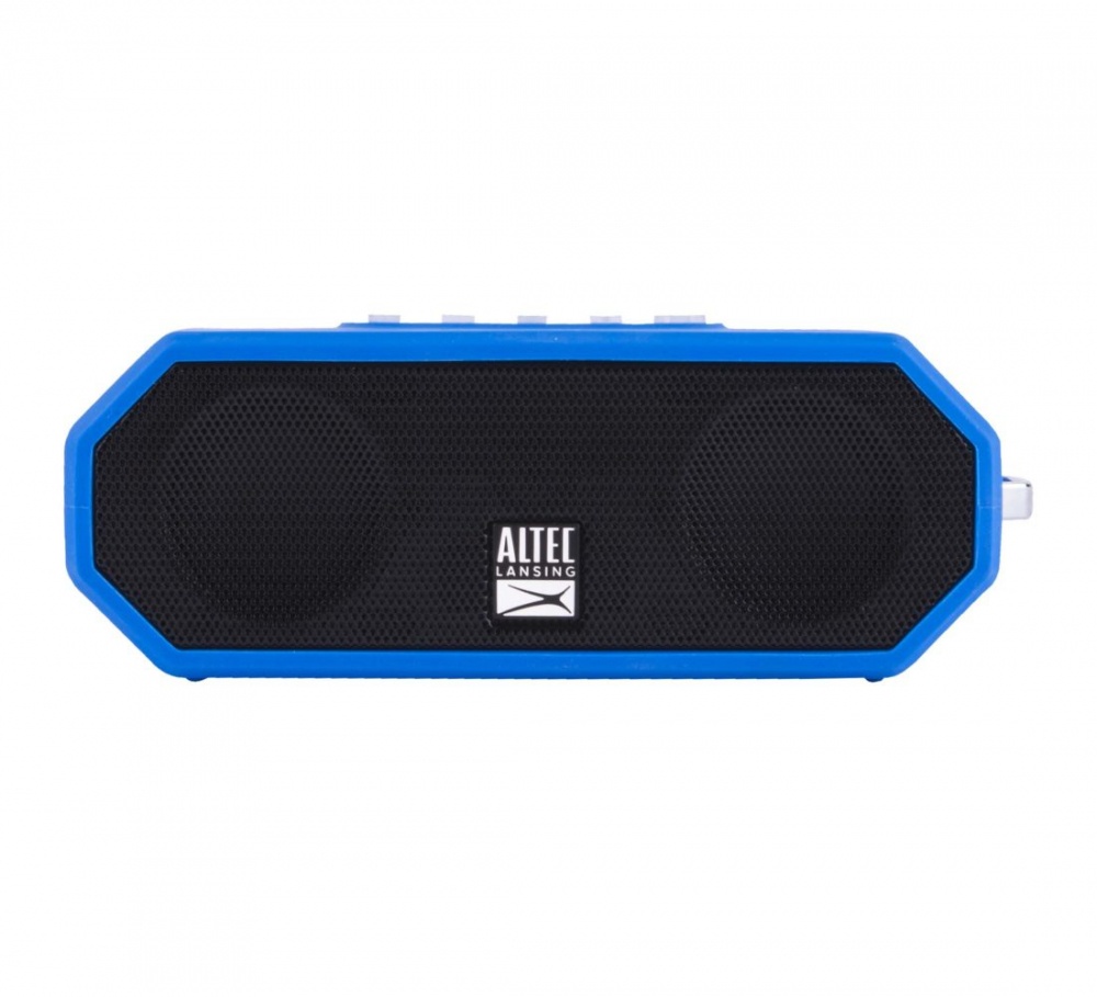 Altec Lansing Bocina Portátil Jacket H20 4, Bluetooth, Inalámbrico, Azul/Negro - Resistente al Agua