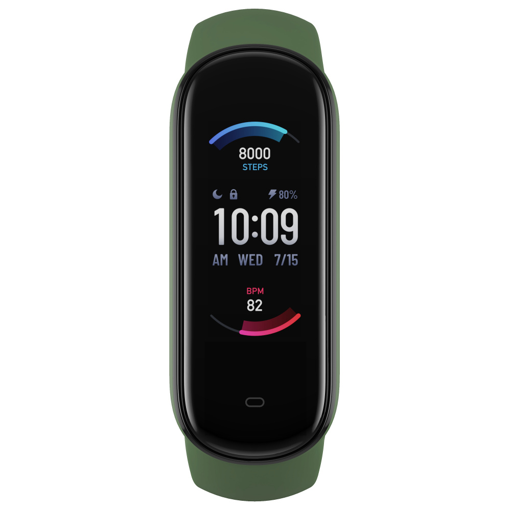 Amazfit Smartwatch Band 5, Touch, Bluetooth 5.0, Android/iOS, Verde - Resistente al Agua