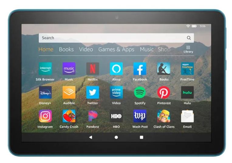 Tablet Amazon Fire HD 8 8", 32GB, FireOS, Negro/Azul
