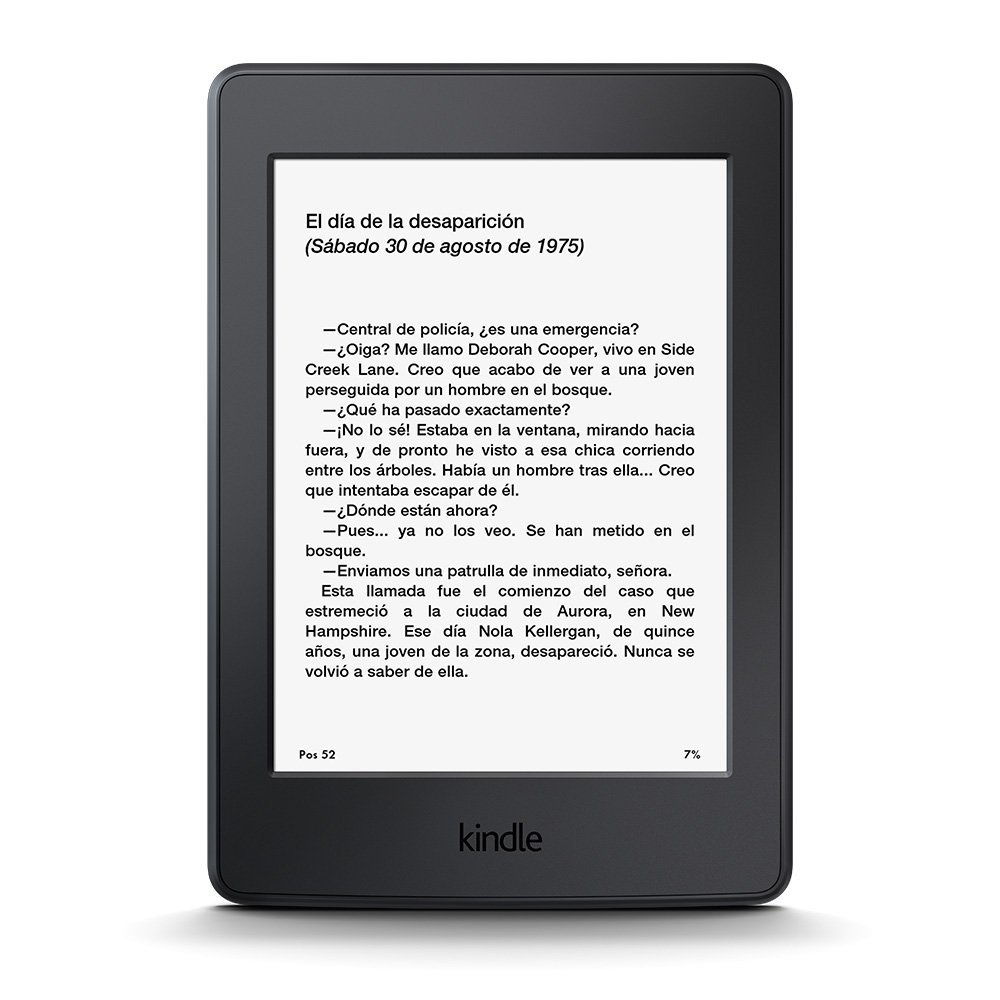 Kindle Paperwhite 6'', 4GB, E Ink Carta, WiFi, Negro