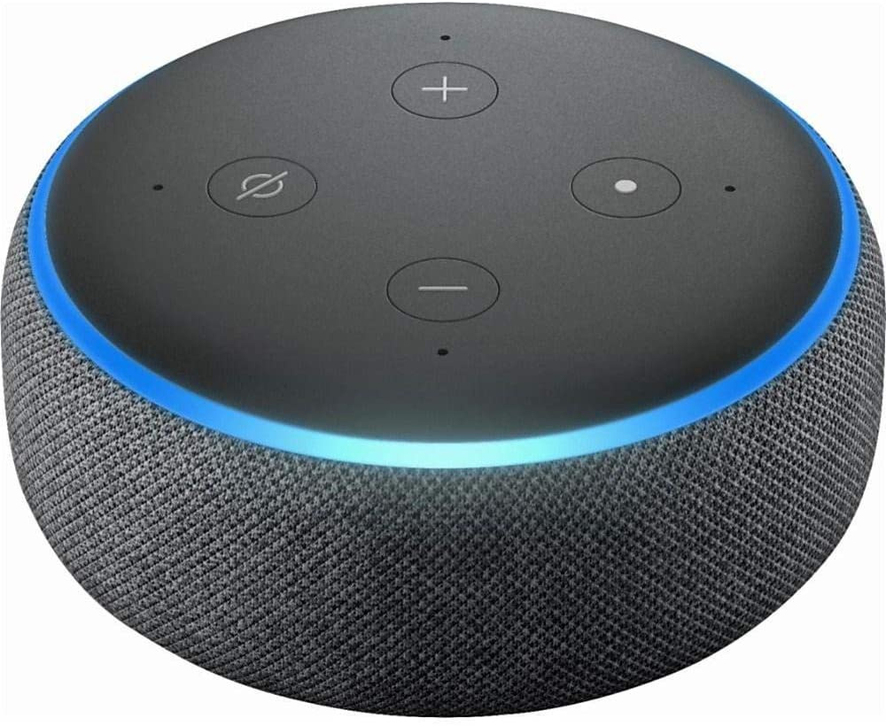 Amazon Echo Dot Asistente de Voz 3ra Generación, Inalámbrico, WiFi, Bluetooth, Gris/Negro