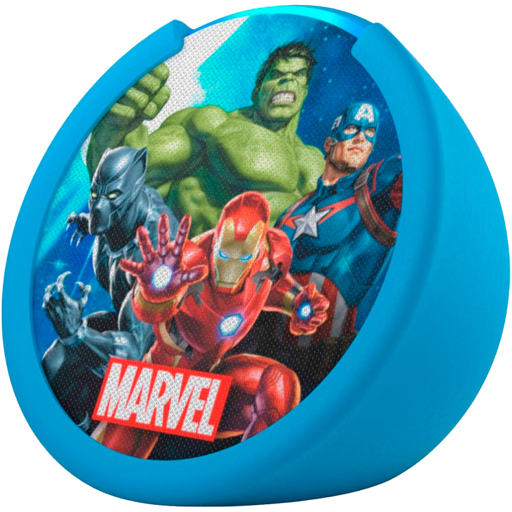 Amazon Asistente de Voz Alexa Echo Pop Kids Avengers, Inalámbrico, WiFi, Bluetooth, Multicolor