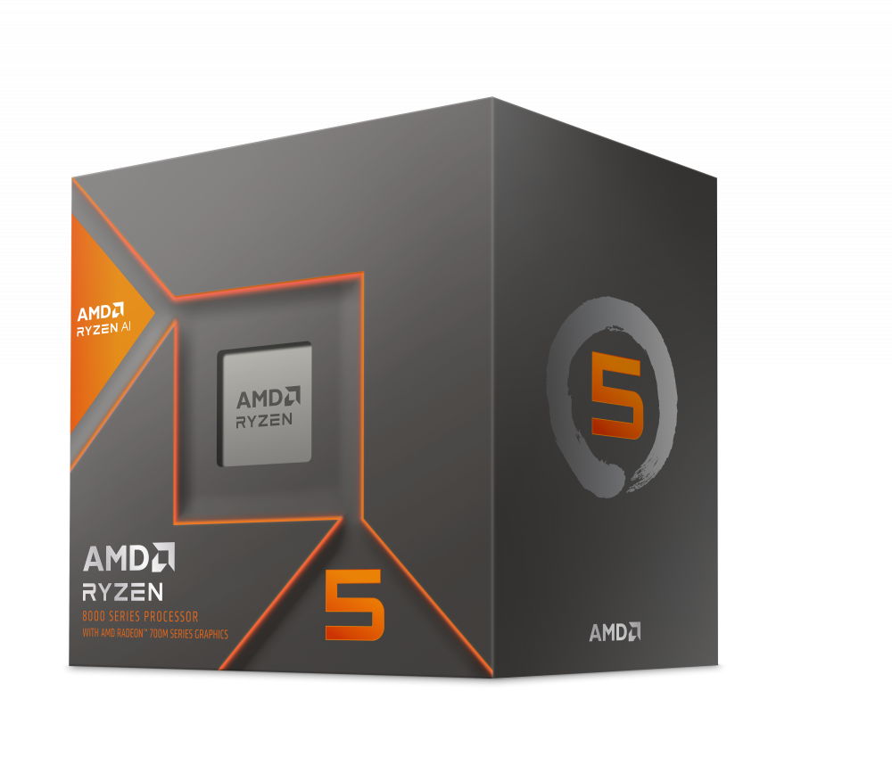 Procesador AMD Ryzen 5 8600G con AMD Radeon Graphics, Socket AM5, 5GHz, 6 Núcleos, 16MB Caché - Incluye Disipador 