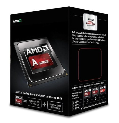 Procesador AMD A6-6400K con Radeon HD 8470D, S-FM2, 3.90GHz (hasta 4.1GHz c/ Turbo Boost), Dual-Core, 1MB L2 Cache, con Disipador