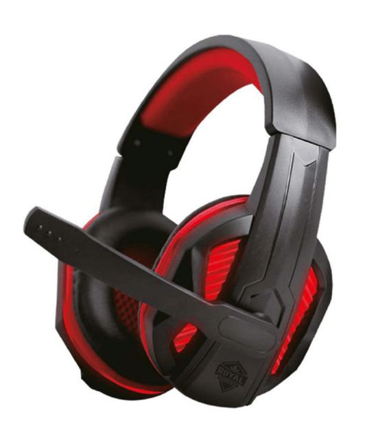 AMD Audífonos Gamer Royal Gaming Gear G10 7.1, Alámbrico, USB, Negro/Rojo