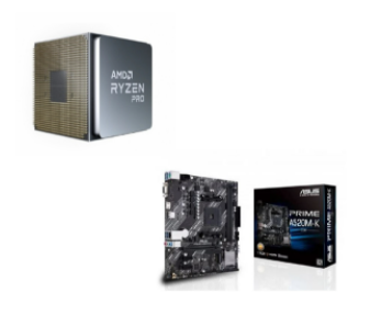 Procesador AMD Ryzen 7 Pro 4750G, S-AM4, 3.60GHz, 8-Core, 8MB L3 Caché, Caja Blanca Bulk ― incluye Tarjeta Madre ASUS PRIME A520M-K