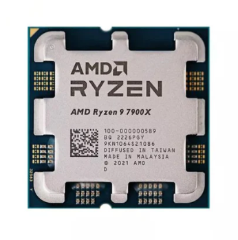 Procesador AMD Ryzen 9 7900X con AMD Radeon Graphics, Socket AM5, 5.6GHz, 12 Núcleos, 64MB Caché - No incluye Disipador