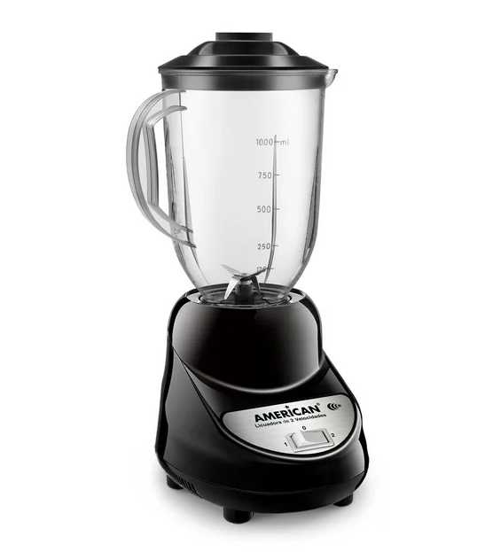 American Licuadora 7974, 1 Litro, 350W, 2 Velocidades, Negro 
