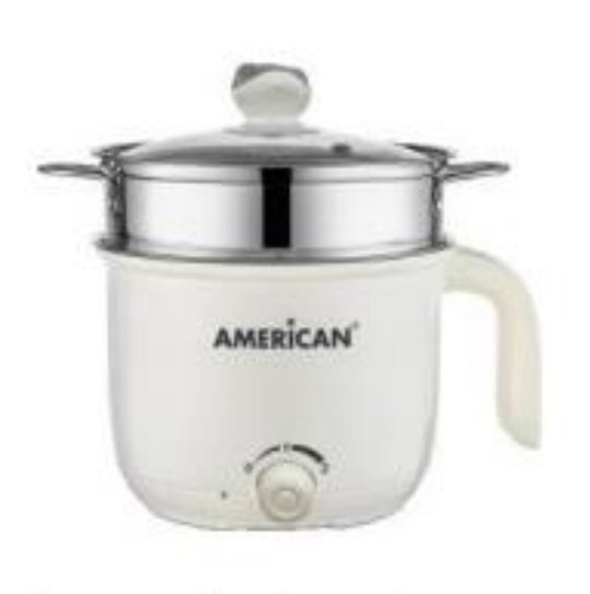 American Olla Eléctrica 9211, Antiadherente, 1.4 Litros, Acero Inoxidable