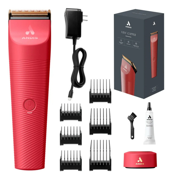 Andis Cortadora de pelo para Mascotas Vida, 5 Cabezales, 1 Velocidad, Recargable