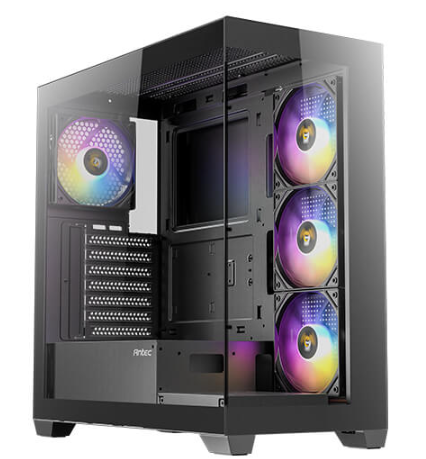 Gabinete Antec CX300 ARGB, Midi-Tower, ATX/Micro-ATX, USB 2.0/3.0, sin Fuente, 4 Ventiladores Instalados, Negro