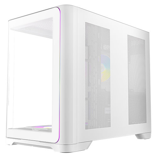 Gabinete Antec C5 Curve ARGB, Midi-Tower, ATX/Micro-ATX/Mini-ITX, USB 3.0, sin Fuente, 7 Ventiladores Instalados, Blanco