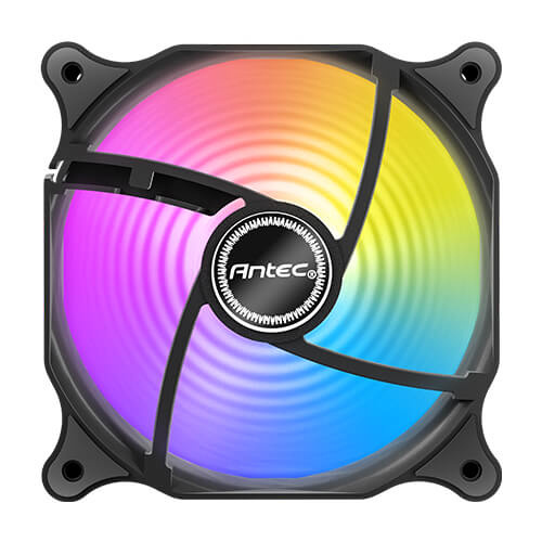Ventilador Antec F12 Racing ARGB, 120mm, 1500RPM, ARGB, Negro