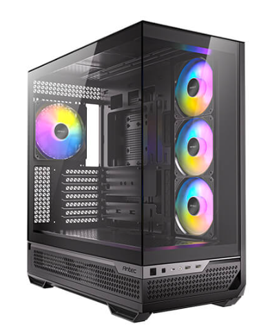 Gabinete Antec C7 ARGB, Midi-Tower, ATX/EATX/Micro-ATX/Mini-ITX, USB 3.0, sin Fuente, 4 Ventiladores Instalados, Negro