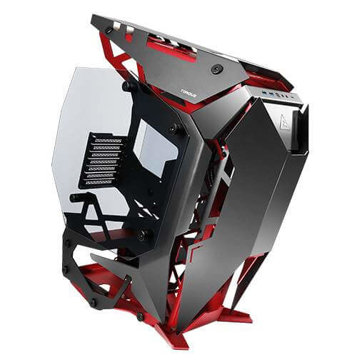 Gabinete Antec Torque, Midi-Tower, ATX/EATX/Micro-ATX/Mini-ITX, USB 3.0, sin Fuente, sin Ventiladores Instalados, Negro/Rojo 
