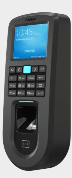 Anviz Control de Acceso y Asistencia StandAlone, 3000 Huellas, 100,000 Registros, WiFI, Negro